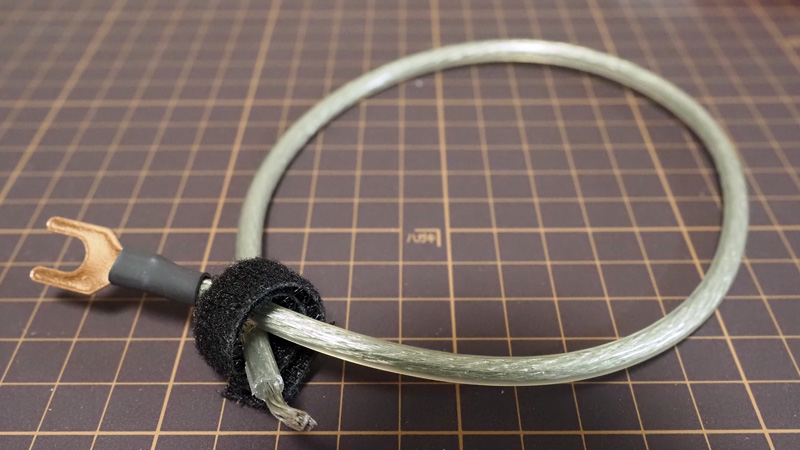 仮想アース用ケーブル試作版完成