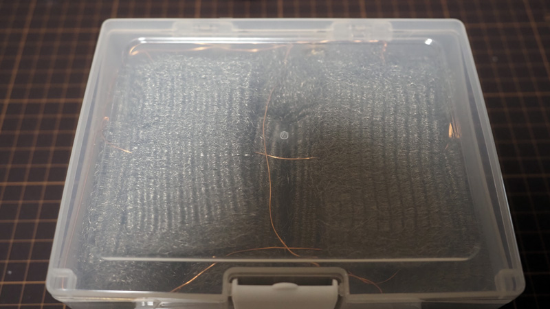 GND拡張アクセサリ（仮想アース）2個目にスチールウールを詰める